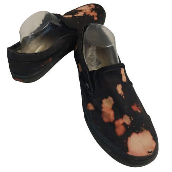 Vans Mens 9 Distressed Slip-On Bleached Distroyed Shoes Women's 10.5 - Picture 5 of 14